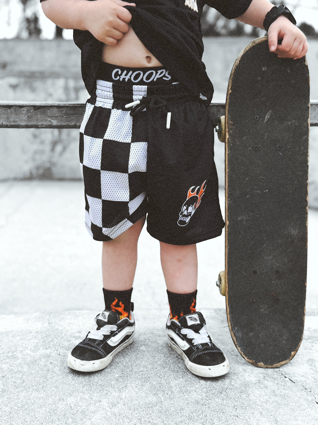 Burn Out Mesh Shorts
