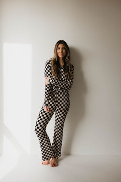 Black Checkered | Women's Bamboo Pajamas