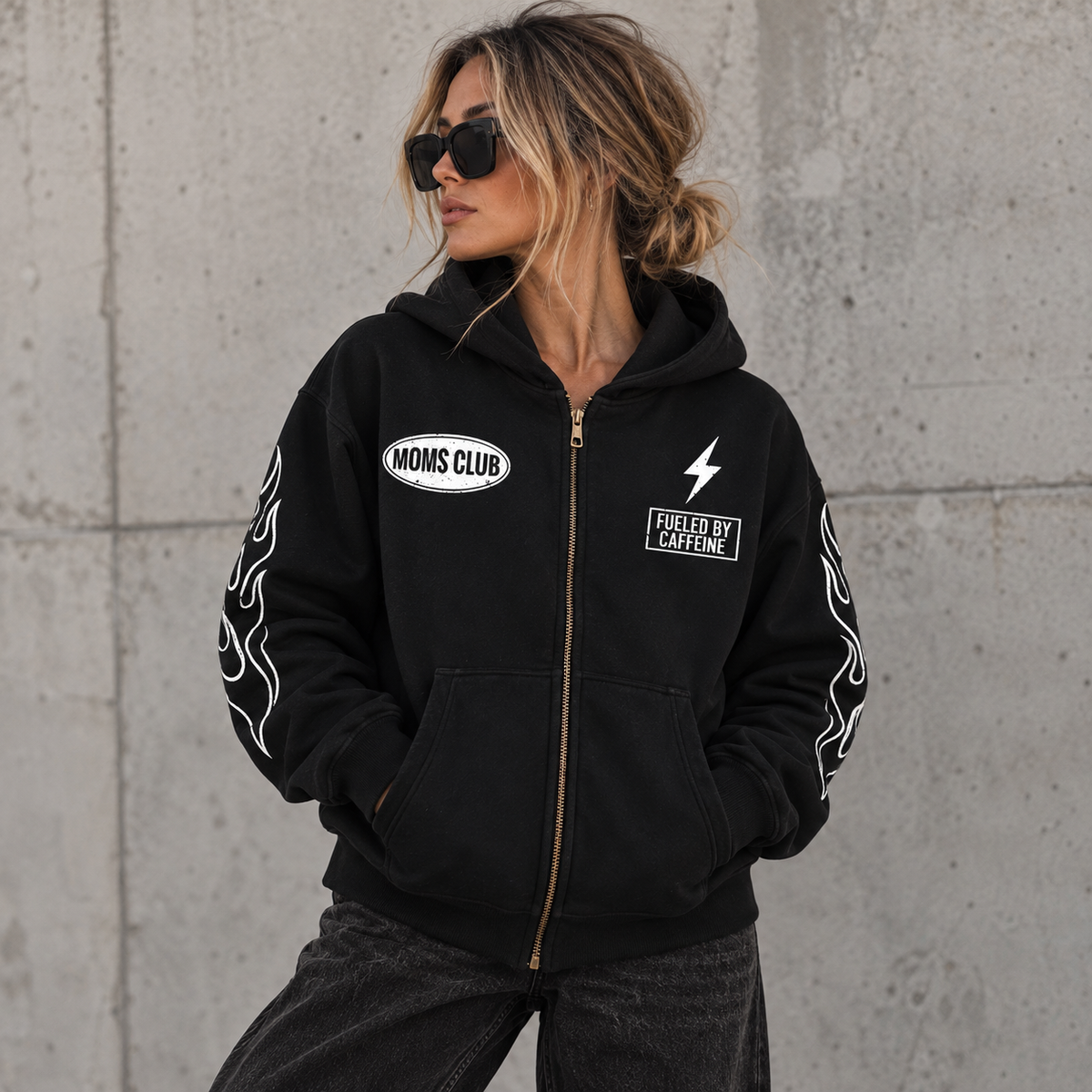 Caffeinated Chaos Zip Up Hoodie