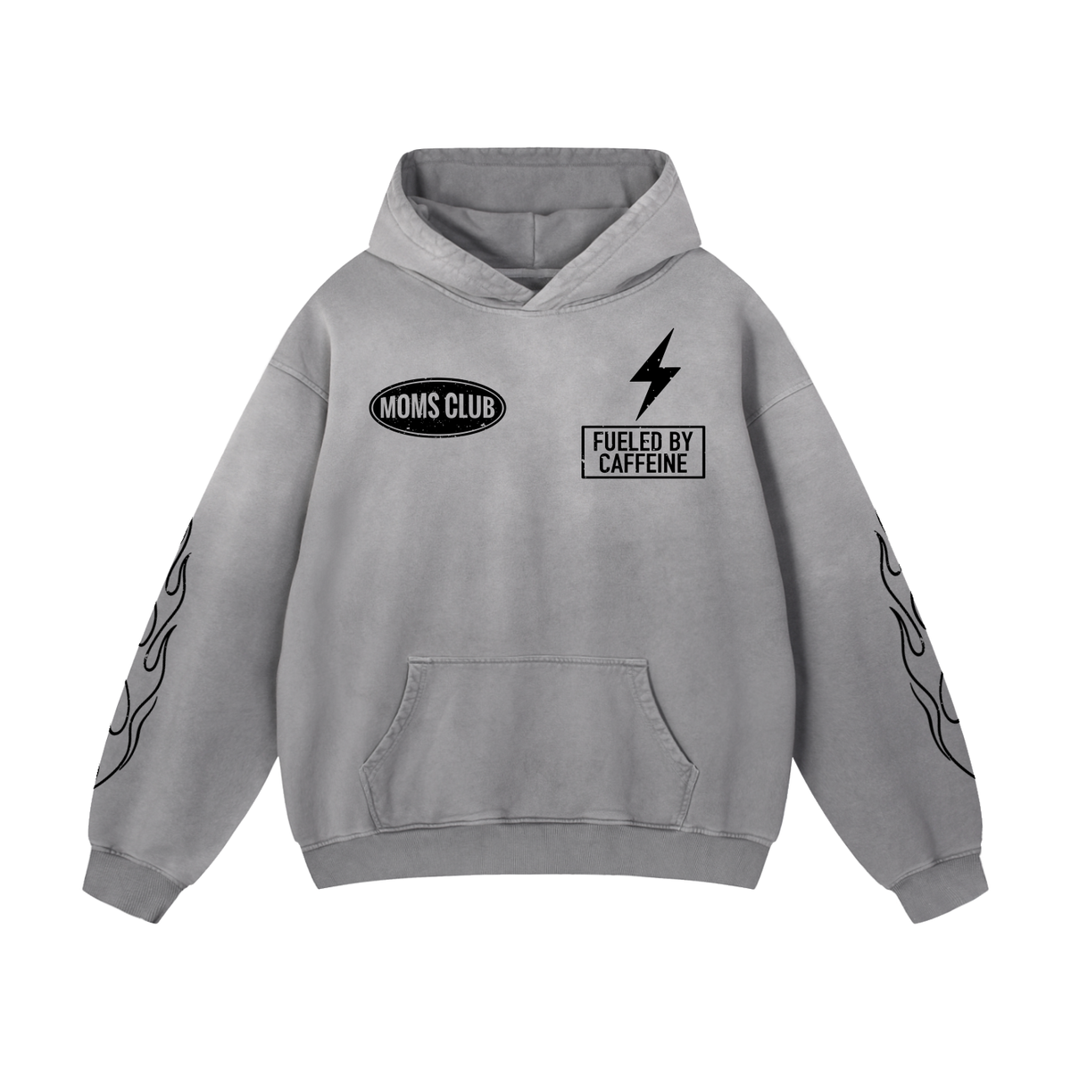 Caffeinated Chaos Hoodie -Vintage Gray