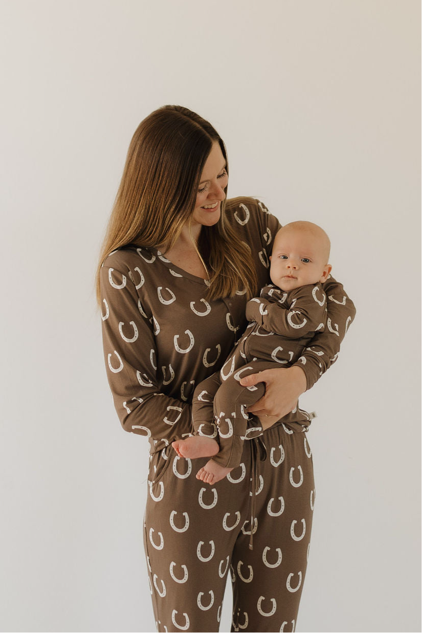 Women's Long Sleeve Bamboo Pajama | Giddy Up