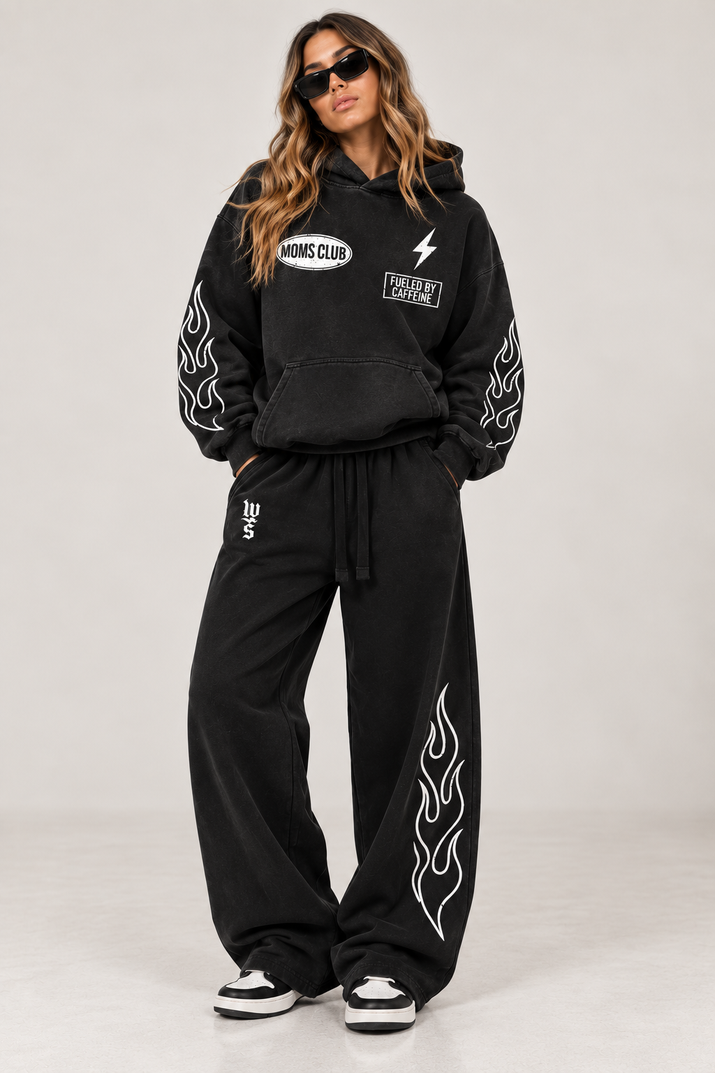 Caffeinated Chaos Hoodie - Vintage Black