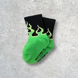 Green Flame Socks