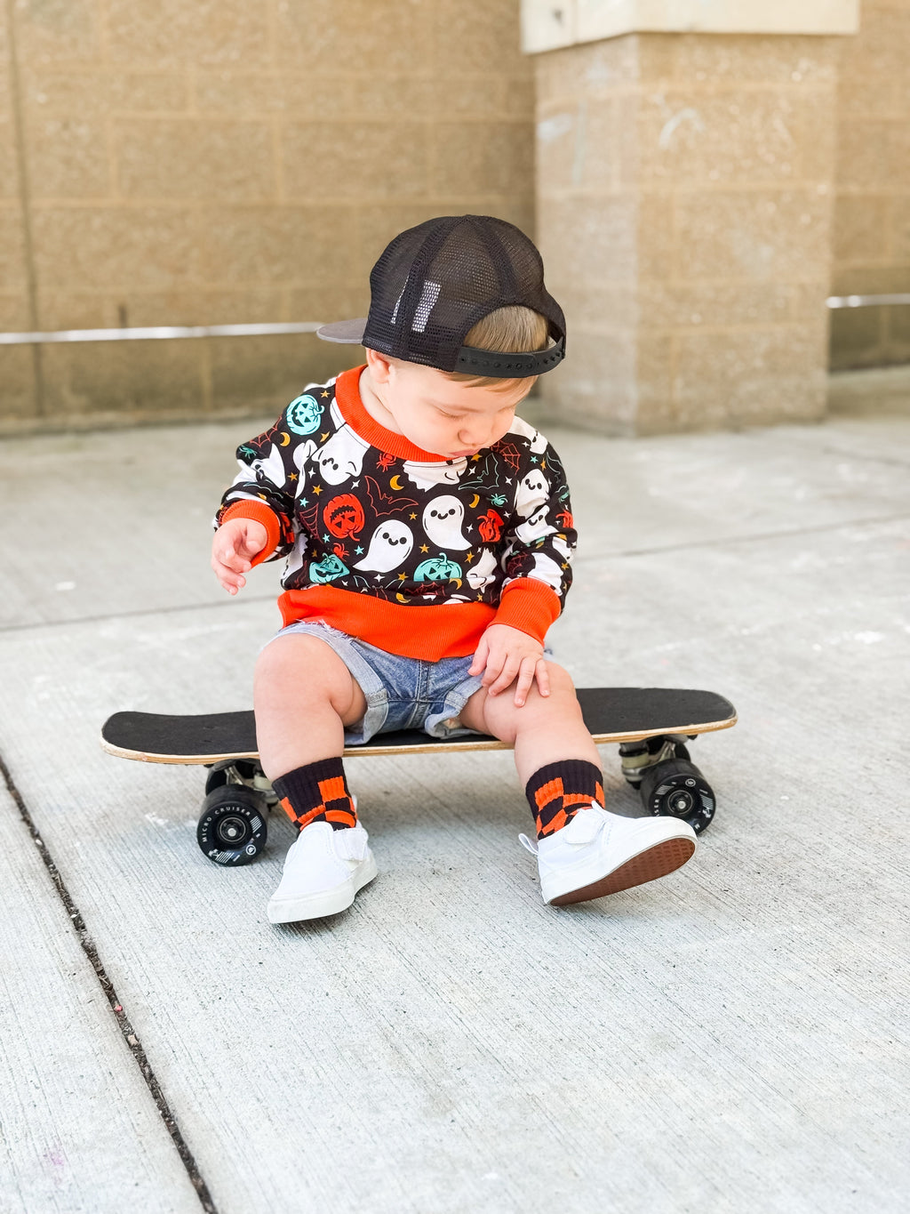 Orange and Black Check