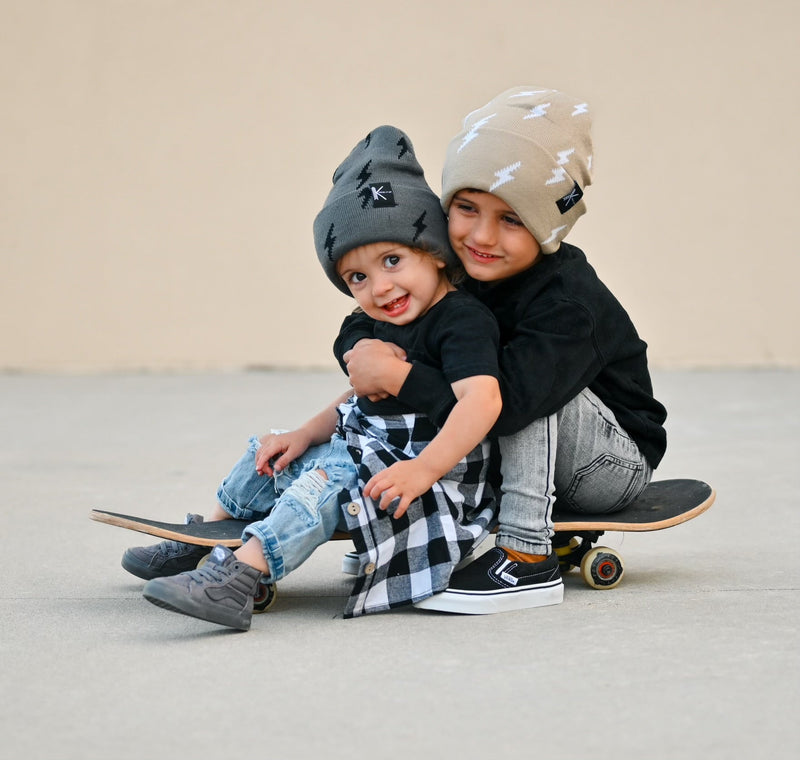 Charcoal Bolt Beanie