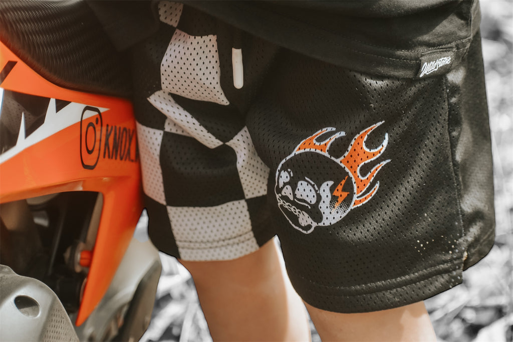 Burn Out Mesh Shorts