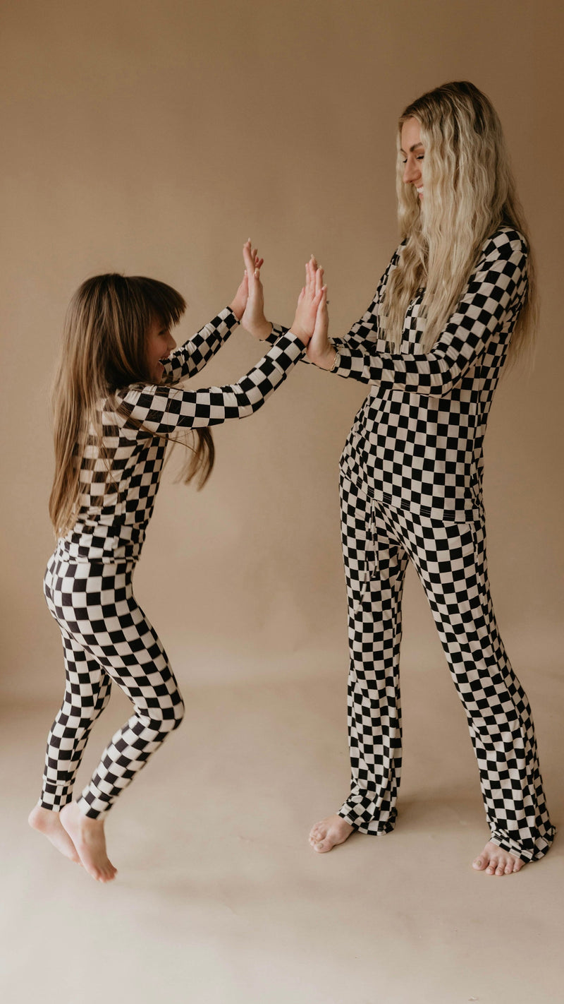 Black Checkered | Women's Bamboo Pajamas