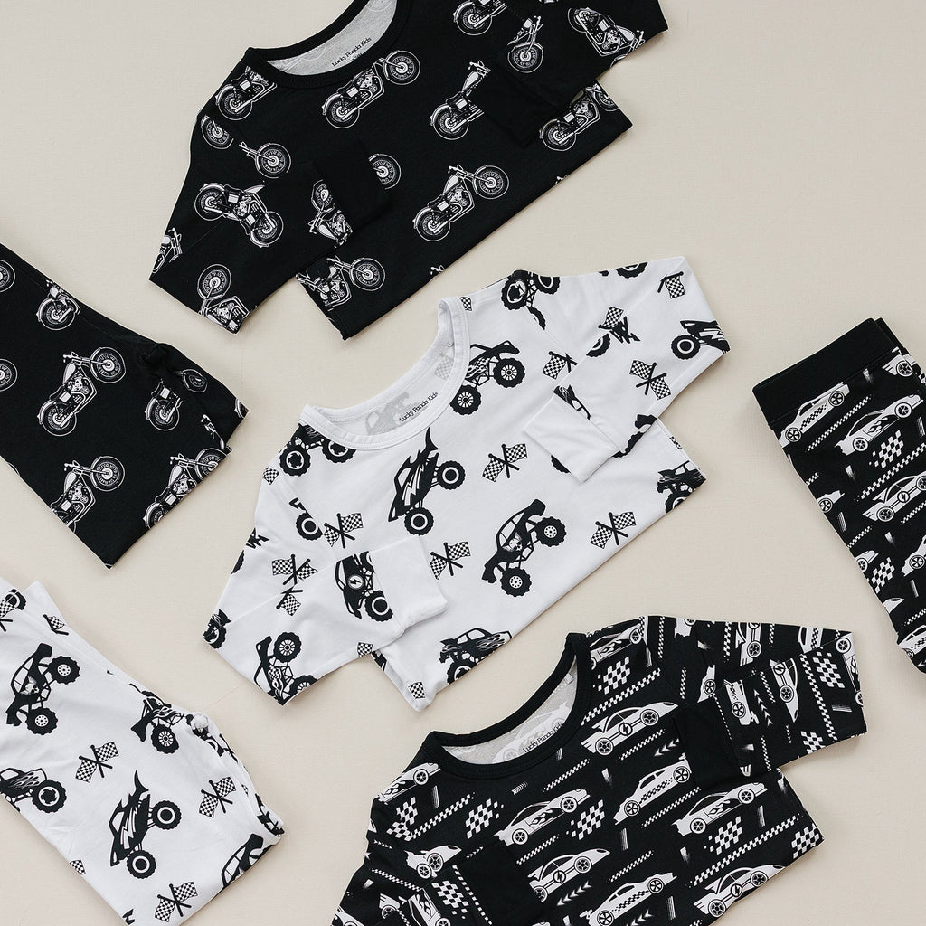 Bamboo Two Piece Set | Race Cars