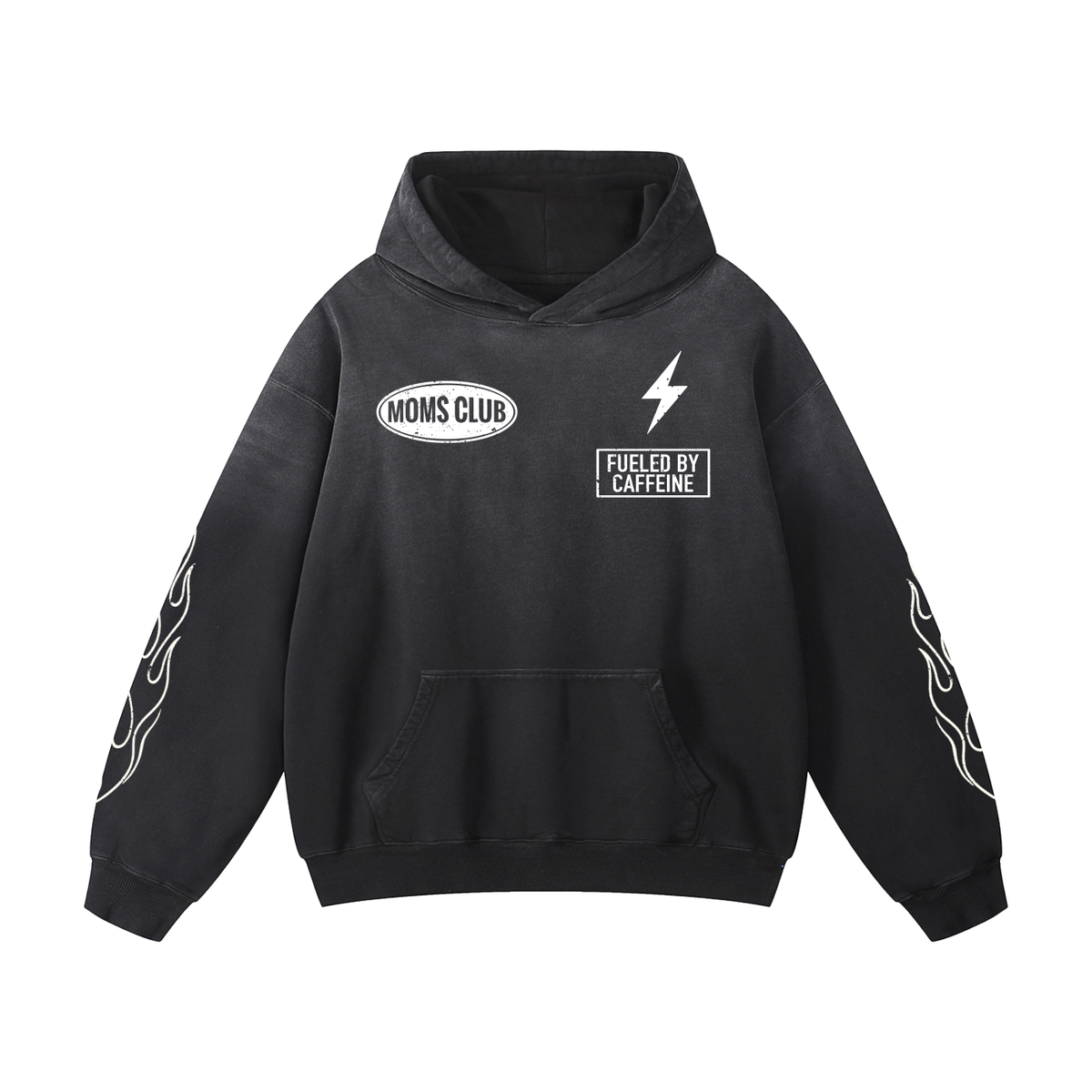 Caffeinated Chaos Hoodie - Vintage Black