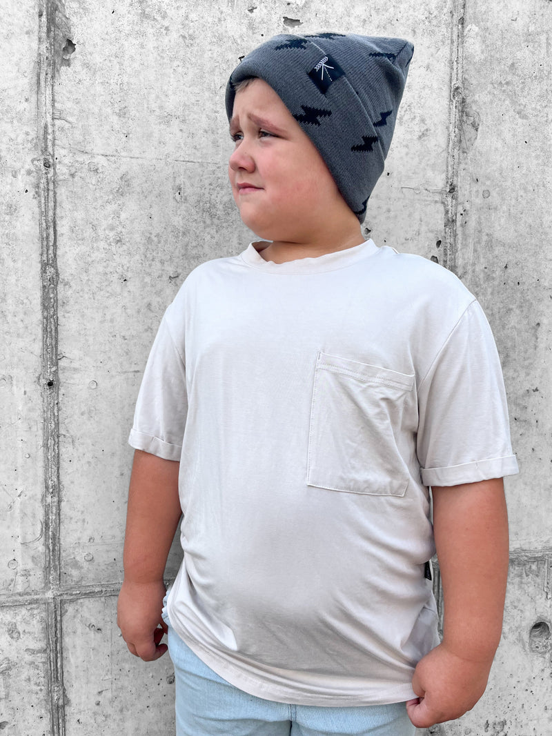 Charcoal Bolt Beanie